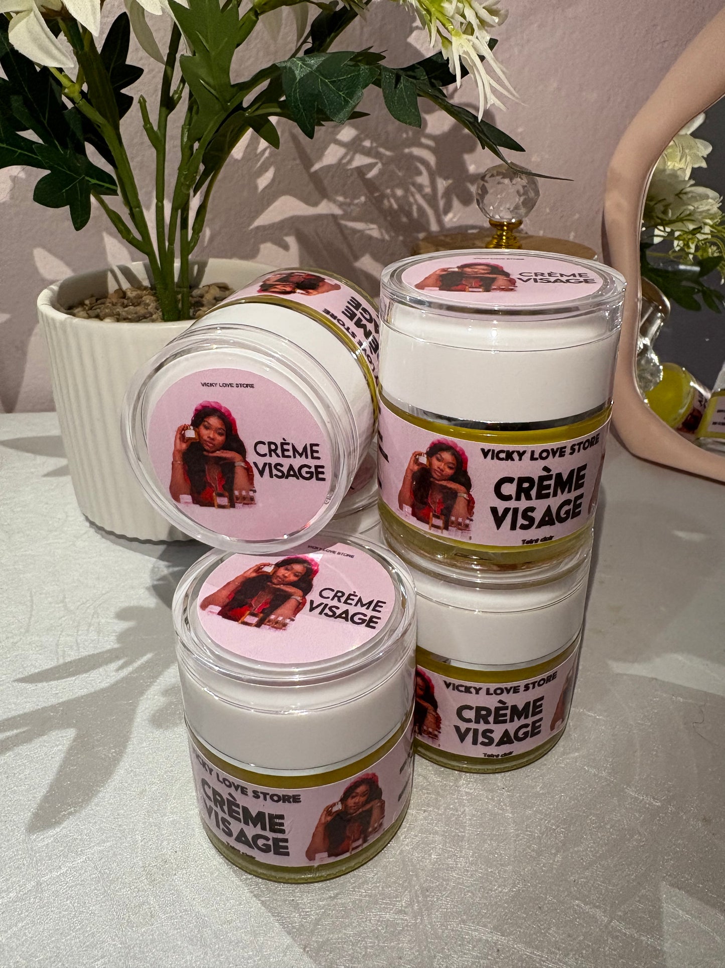 Crème de visage teint claire