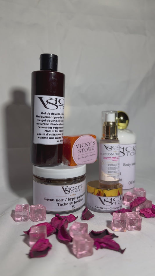 Gamme teint marron avec lotion